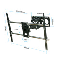 Professional Manufacturer 50 55 60 65 70 80 90 100 Inches Dual Arm Swivel Tilt LCD TV Mount Wall Bracket/